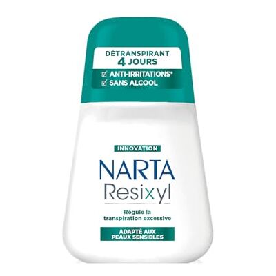 Narta Resixyl Détranspirant 4 Jours - Peaux Sensibles 50ML - Publicité Narta Resixyl Détranspirant 4 Jours - Peaux Sensibles 50ML - Publicité