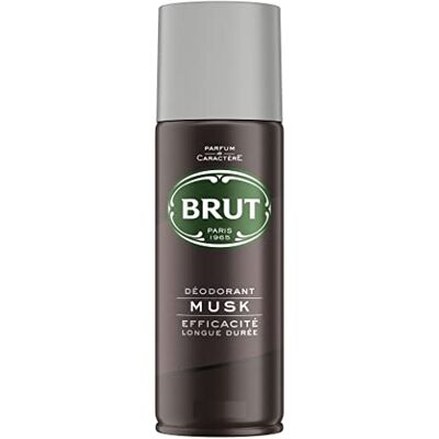 Brut Lot de 3 déodorants en spray pour homme « Musk » 200 ml - Publicité Brut Lot de 3 déodorants en spray pour homme « Musk » 200 ml - Publicité