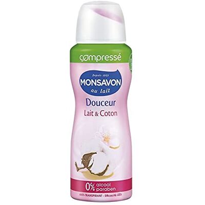 Monsavon au Lait Compressé Douceur Lait & Coton 100ml (lot de 6 - Publicité Monsavon au Lait Compressé Douceur Lait & Coton 100ml (lot de 6 - Publicité