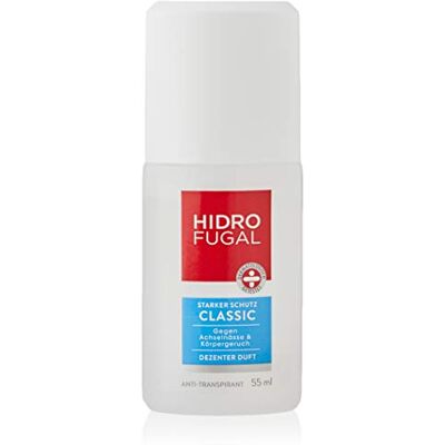 Hidrofugal Classic Vaporisateur anti-transpirants au parfum discret Anti-transpirant très efficace contre la sueur, 55 ml - Publicité Hidrofugal Classic Vaporisateur anti-transpirants au parfum discret Anti-transpirant très efficace contre la sueur, 55 ml - Publicité