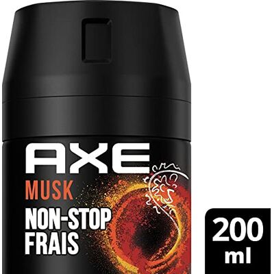 AXE Déodorant spray homme musc et fougère 48h,200 ml - Publicité AXE Déodorant spray homme musc et fougère 48h,200 ml - Publicité