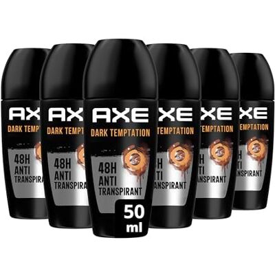 AXE Déodorant Homme Dark Temptation Bille Anti-transpirante fraîcheur 48h parfum chocolat gourmand (lot de 6x 50ml) - Publicité AXE Déodorant Homme Dark Temptation Bille Anti-transpirante fraîcheur 48h parfum chocolat gourmand (lot de 6x 50ml) - Publicité