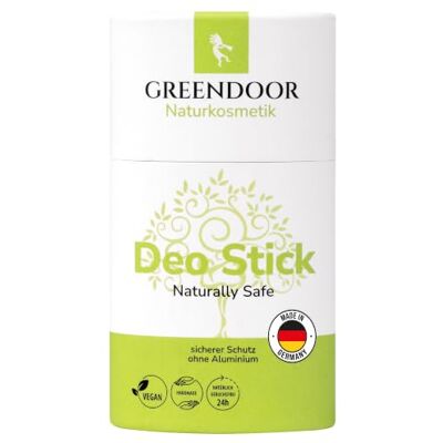 GREENDOOR Déodorant naturel Safe 50 g, déodorant solide avec parfum frais, déodorant bio sans aluminium pour un effet déodorant durable et sûr, unisexe, pour homme et femme, vegan naturel, sans - Publicité GREENDOOR Déodorant naturel Safe 50 g, déodorant solide avec parfum frais, déodorant bio sans aluminium pour un effet déodorant durable et sûr, unisexe, pour homme et femme, vegan naturel, sans - Publicité