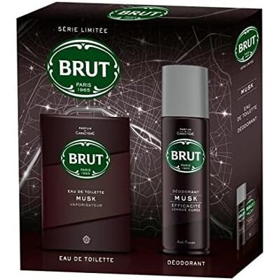 Brut COFFRET DÉODORANT & EAU DE TOILETTE MUSK, , UNITÉ - Publicité Brut COFFRET DÉODORANT & EAU DE TOILETTE MUSK, , UNITÉ - Publicité