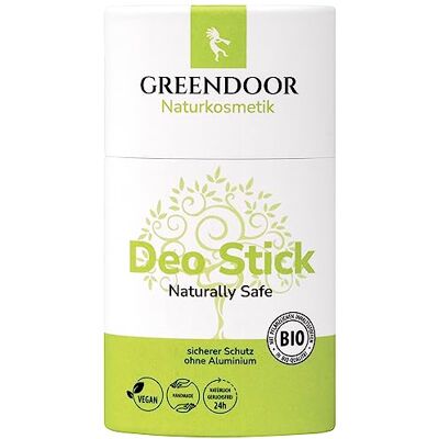GREENDOOR Déodorant naturel Safe 50 g, déodorant solide avec parfum frais, déodorant bio sans aluminium pour un effet déodorant durable et sûr, unisexe, pour homme et femme, vegan naturel, sans - Publicité GREENDOOR Déodorant naturel Safe 50 g, déodorant solide avec parfum frais, déodorant bio sans aluminium pour un effet déodorant durable et sûr, unisexe, pour homme et femme, vegan naturel, sans - Publicité