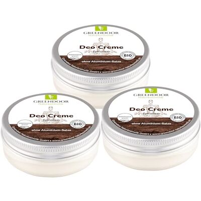 GREENDOOR 50ml creme deodorant SANS ALUMINIUM, très efficace contre odeur de transpiration, vegan, naturel, sans conservateurs, BIO deo sans alcool, non testé sur les animaux - Publicité GREENDOOR 50ml creme deodorant SANS ALUMINIUM, très efficace contre odeur de transpiration, vegan, naturel, sans conservateurs, BIO deo sans alcool, non testé sur les animaux - Publicité