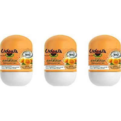 Ushuaia Ushuaïa Déodorant BIO 24H Rituel d'Ayurveda Amla Purifiant/Carthame Relaxante Bille 50 ml Lot de 3 - Publicité Ushuaia Ushuaïa Déodorant BIO 24H Rituel d'Ayurveda Amla Purifiant/Carthame Relaxante Bille 50 ml Lot de 3 - Publicité