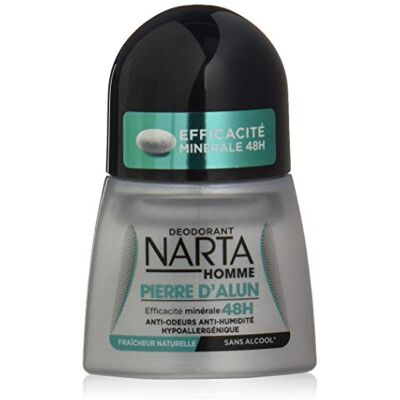 Narta Déodorant Bille Homme à la Pierre d'Alun 48h 50ml 3 pièces Lot de 3 - Publicité Narta Déodorant Bille Homme à la Pierre d'Alun 48h 50ml 3 pièces Lot de 3 - Publicité