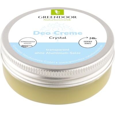 GREENDOOR déodorant crème crystal 50ml, vegan, zéro odeur de transpiration, sans blanchiment/zinc/alcool, naturellement sans tests sur les animaux, éprouvé dermatologiquement, cosmétique naturelle - Publicité GREENDOOR déodorant crème crystal 50ml, vegan, zéro odeur de transpiration, sans blanchiment/zinc/alcool, naturellement sans tests sur les animaux, éprouvé dermatologiquement, cosmétique naturelle - Publicité