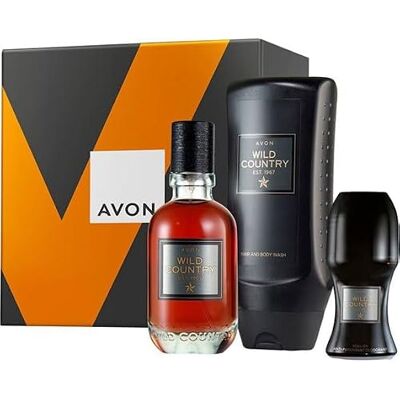Coffret cadeau Avon Wild Country - Eau de Toilette, Gel douche, Déodorant - Publicité Coffret cadeau Avon Wild Country - Eau de Toilette, Gel douche, Déodorant - Publicité