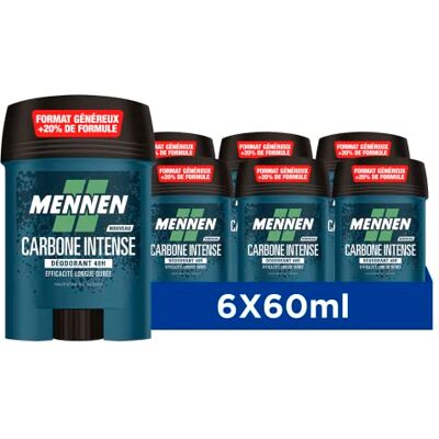 Mennen NATURAL FORCE Deodorant d'origine naturelle homme 48H stick large sans alcool anti traces Lot de 6 - Publicité Mennen NATURAL FORCE Deodorant d'origine naturelle homme 48H stick large sans alcool anti traces Lot de 6 - Publicité
