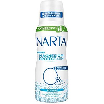 Narta Spray Compressé Magnésium Protect 48h Invisible 100ml (lot de - Publicité Narta Spray Compressé Magnésium Protect 48h Invisible 100ml (lot de - Publicité