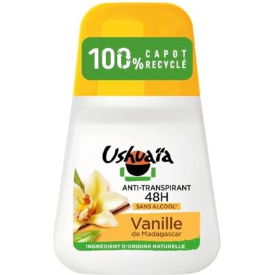 Ushuaia Ushuaïa Deodorant bille anti-humidite anti-odeur 48h vanille Le roll on - Publicité Ushuaia Ushuaïa Deodorant bille anti-humidite anti-odeur 48h vanille Le roll on - Publicité