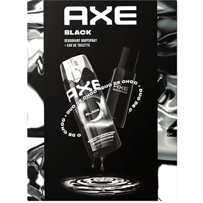 AXE Coffret Homme Black 1x Déodorant 200ml & 1x Eau de Toilette 100ml - Publicité AXE Coffret Homme Black 1x Déodorant 200ml & 1x Eau de Toilette 100ml - Publicité