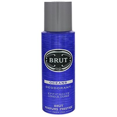 Brut 3x Déodorant Spray 200ml océans - Publicité Brut 3x Déodorant Spray 200ml océans - Publicité