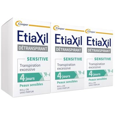 Etiaxil Détranspirant Sensitive - Réduit la transpiration excessive - Antiperspirant - Publicité Etiaxil Détranspirant Sensitive - Réduit la transpiration excessive - Antiperspirant - Publicité