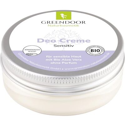 GREENDOOR Déodorant Crème Sensitive 50 ML, déodorant Naturel Efficace sans Parfum et sans Aluminium, Vegan, Pot 100% Plastique usagé, à l'huile de Coco Vierge Bio, Beurre de Cacao Vierge Bio, sans al - Publicité GREENDOOR Déodorant Crème Sensitive 50 ML, déodorant Naturel Efficace sans Parfum et sans Aluminium, Vegan, Pot 100% Plastique usagé, à l'huile de Coco Vierge Bio, Beurre de Cacao Vierge Bio, sans al - Publicité