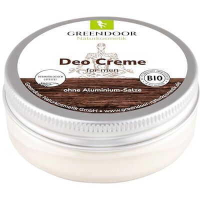 GREENDOOR Crème Déodorante bio Naturelle Homme 50ml I puissant sans aluminium I Parfum masculin, cosmétique végétalienne, anti-odeur d'aisselle - Publicité GREENDOOR Crème Déodorante bio Naturelle Homme 50ml I puissant sans aluminium I Parfum masculin, cosmétique végétalienne, anti-odeur d'aisselle - Publicité