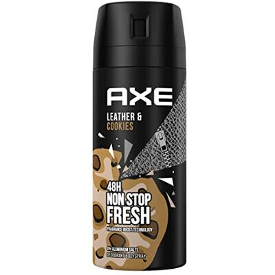 Axe - Leer + Koekjes - 150 ml - Déodorant - Body Spray - Publicité Axe - Leer + Koekjes - 150 ml - Déodorant - Body Spray - Publicité