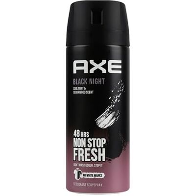 AXE Men Black Night Lot de 6 déodorants en spray pour le corps 150 ml - Publicité AXE Men Black Night Lot de 6 déodorants en spray pour le corps 150 ml - Publicité