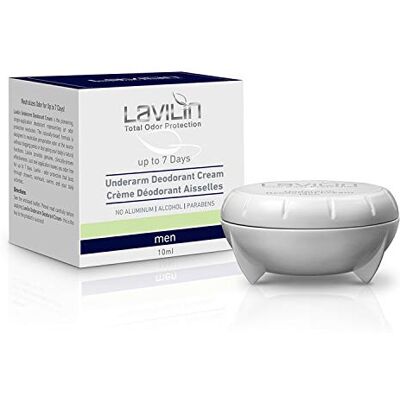 Lavilin Crème déodorante pour aisselles Protection 7 jours Sans alcool, paraben ni aluminium - Publicité Lavilin Crème déodorante pour aisselles Protection 7 jours Sans alcool, paraben ni aluminium - Publicité