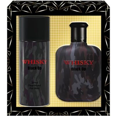 Evaflor WHISKY BLACK OP • Coffret Eau de Toilette 100ML + Déodorant 150ML • Vaporisateur • Spray • Parfum Homme • Cadeau • PARIS - Publicité Evaflor WHISKY BLACK OP • Coffret Eau de Toilette 100ML + Déodorant 150ML • Vaporisateur • Spray • Parfum Homme • Cadeau • PARIS - Publicité