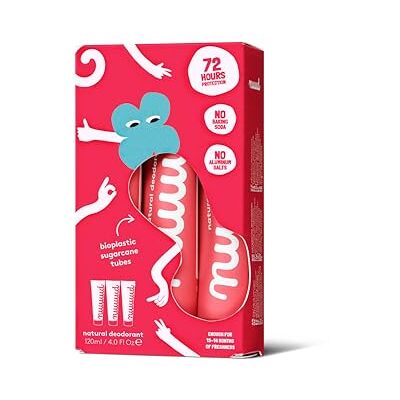 Nuud New Cream Lot de 3 déodorants végétaliens Rouge XXL 40 ml - Publicité Nuud New Cream Lot de 3 déodorants végétaliens Rouge XXL 40 ml - Publicité