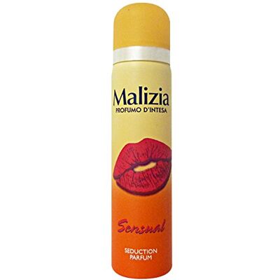 Malizia Sensual Lot de 12 déodorants pour femme 75 ml. Spray soin du corps - Publicité Malizia Sensual Lot de 12 déodorants pour femme 75 ml. Spray soin du corps - Publicité