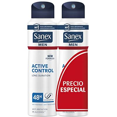 Sanex Déodorant Homme Activ Control 200 ml Lot de 2 - Publicité Sanex Déodorant Homme Activ Control 200 ml Lot de 2 - Publicité