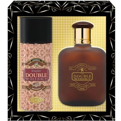 Evaflor WHISKY Double • Coffret Eau de Toilette 100ML + Déodorant 15OML • Vaporisateur • Spray • Parfum Homme • Cadeau • PARIS - Publicité Evaflor WHISKY Double • Coffret Eau de Toilette 100ML + Déodorant 15OML • Vaporisateur • Spray • Parfum Homme • Cadeau • PARIS - Publicité