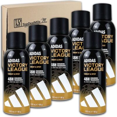 adidas Victory League Lot de 6 déodorants en spray pour le corps 150 ml 6 x 150 ml - Publicité adidas Victory League Lot de 6 déodorants en spray pour le corps 150 ml 6 x 150 ml - Publicité