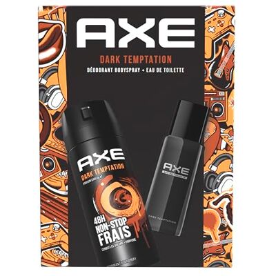 AXE Coffret Homme Dark Temptation Eau de Toilette Déodorant x1 - Publicité AXE Coffret Homme Dark Temptation Eau de Toilette Déodorant x1 - Publicité