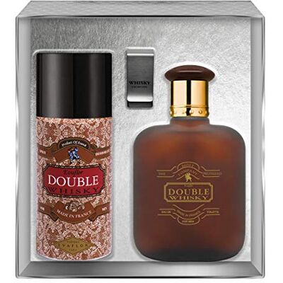 Evaflor PARIS Double Whisky Coffret pour Homme Eau de Toilette 100 ml + Déodorant 150 ml + Money clip Vaporisateur Spray Parfum Homme 250 ml - Publicité Evaflor PARIS Double Whisky Coffret pour Homme Eau de Toilette 100 ml + Déodorant 150 ml + Money clip Vaporisateur Spray Parfum Homme 250 ml - Publicité