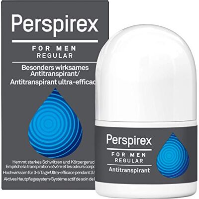 Pasquali Healthcare Perspirex Hommes Régulier Antitranspirant Roll On (20 ml) - Publicité Pasquali Healthcare Perspirex Hommes Régulier Antitranspirant Roll On (20 ml) - Publicité