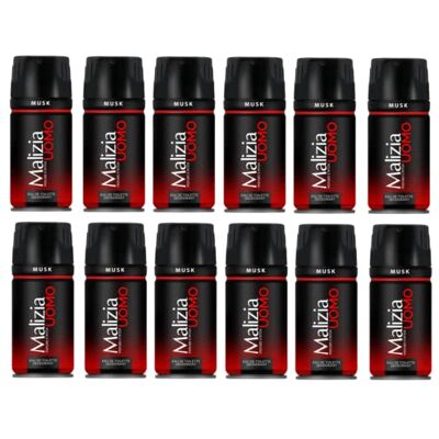 Malizia Lot 12 Malicieuse Déodorant Homme Spray 150 Musk – Soin du Corps - Publicité Malizia Lot 12 Malicieuse Déodorant Homme Spray 150 Musk – Soin du Corps - Publicité