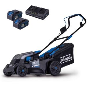 Scheppach Tondeuse à Gazon sans Fil BC-MP380-X 20V Brushless Largeur de Coupe 38cm Réglage de la Hauteur de Coupe de 25-75mm Panier 45L Série 20V-IXES avec 2 Batterie 4 Ah & Double Chargeur - Publicité Scheppach Tondeuse à Gazon sans Fil BC-MP380-X 20V Brushless Largeur de Coupe 38cm Réglage de la Hauteur de Coupe de 25-75mm Panier 45L Série 20V-IXES avec 2 Batterie 4 Ah & Double Chargeur - Publicité