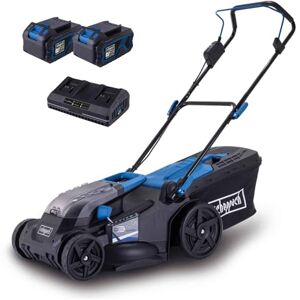 Scheppach Tondeuse à Gazon sans Fil BC-MP430-X 20V Brushless Largeur de Coupe 43cm 600-700m2 Réglage de la Hauteur de 25-75mm Panier 50L (avec 2 Batteries 4 Ah et Chargeur Double) - Publicité Scheppach Tondeuse à Gazon sans Fil BC-MP430-X 20V Brushless Largeur de Coupe 43cm 600-700m2 Réglage de la Hauteur de 25-75mm Panier 50L (avec 2 Batteries 4 Ah et Chargeur Double) - Publicité