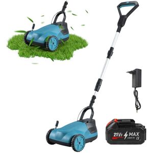 JOPWUE Tondeuse à Gazon sans Fil, Tondeuse Manuelle, Largeur de Coupe 21 cm, pour Pelouse Jusqu’à 50 m², Hauteur de Coupe Réglable, avec 21V Batterie 3,0 Ah et Chargeur (avec 1 x 3000mah Batterie) - Publicité JOPWUE Tondeuse à Gazon sans Fil, Tondeuse Manuelle, Largeur de Coupe 21 cm, pour Pelouse Jusqu’à 50 m², Hauteur de Coupe Réglable, avec 21V Batterie 3,0 Ah et Chargeur (avec 1 x 3000mah Batterie) - Publicité