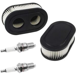 TXErfolg Filtre à Air pour Briggs & Stratton 798452 et 5432 Pièces de Moteur Filtre à Air pour Tondeuse à Gazon 593260 avec 2 Bougies d'allumage - Publicité TXErfolg Filtre à Air pour Briggs & Stratton 798452 et 5432 Pièces de Moteur Filtre à Air pour Tondeuse à Gazon 593260 avec 2 Bougies d'allumage - Publicité