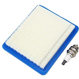 SWNKDG Filtre à air et Bougie d'allumage pour tondeuses à Gazon avec Moteur Briggs & Stratton Quantum 625 650 675 Remplace 491588 399959 491588S Wolf 2058411, Champion RJ19LM / NGK B2LM - Publicité SWNKDG Filtre à air et Bougie d'allumage pour tondeuses à Gazon avec Moteur Briggs & Stratton Quantum 625 650 675 Remplace 491588 399959 491588S Wolf 2058411, Champion RJ19LM / NGK B2LM - Publicité