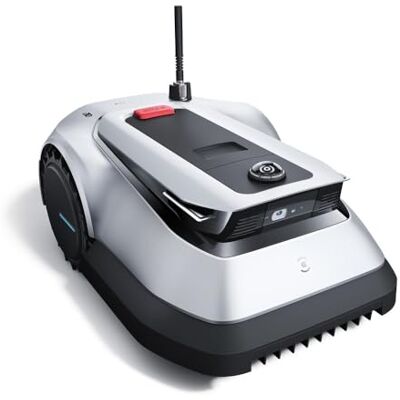ECOVACS GOAT G1-2000 Tondeuse robotisée avec garage robuste et module de connexion automatique, délimitation sans fil pour les jardins jusqu'à 2000㎡, Évitement d'obstacles AIVI 3D, gestion de 16 zones - Publicité ECOVACS GOAT G1-2000 Tondeuse robotisée avec garage robuste et module de connexion automatique, délimitation sans fil pour les jardins jusqu'à 2000㎡, Évitement d'obstacles AIVI 3D, gestion de 16 zones - Publicité