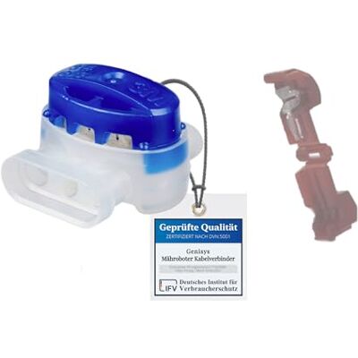 Genisys Connecteur de câble Compatible avec Husqvarna Automower Pinces de Connexion de Fil Robot Tondeuse étanche Original 3M, Content:6x314+3x951 - Publicité Genisys Connecteur de câble Compatible avec Husqvarna Automower Pinces de Connexion de Fil Robot Tondeuse étanche Original 3M, Content:6x314+3x951 - Publicité