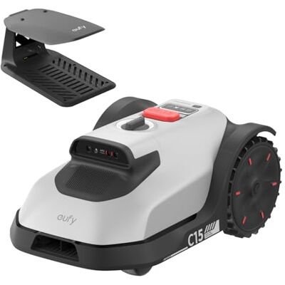 eufy C15 Robot Tondeuse avec Garage, sans Fil périphérique ni RTK - Publicité eufy C15 Robot Tondeuse avec Garage, sans Fil périphérique ni RTK - Publicité