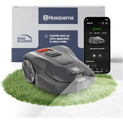 Husqvarna Automower® Aspire R6V Robot Tondeuse Sans câble périphérique, AI Vision, GPS, appli, zones virtuelles - Publicité Husqvarna Automower® Aspire R6V Robot Tondeuse Sans câble périphérique, AI Vision, GPS, appli, zones virtuelles - Publicité