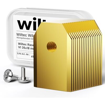 WILTEC - Ensemble de lames en titane 35x18 0,75 mm - Lames de rechange - Publicité WILTEC - Ensemble de lames en titane 35x18 0,75 mm - Lames de rechange - Publicité
