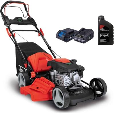 Scheppach Tondeuse à Gazon Thermique MS150-46E Autotractée 150 cm³ Démarrage électrique Moteur 4T Largeur de Coupe 46cm bac 55L Fonction Mulching Huile Incluse - Publicité Scheppach Tondeuse à Gazon Thermique MS150-46E Autotractée 150 cm³ Démarrage électrique Moteur 4T Largeur de Coupe 46cm bac 55L Fonction Mulching Huile Incluse - Publicité