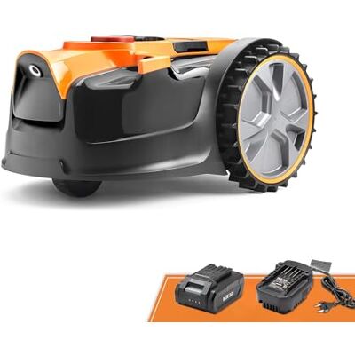 Lawnmaster OcuMow®16 Robot Tondeuse sans Fil pour Tondeuse à Gazon autopropulsée jusqu'à 80 ㎡ avec Batterie 2Ah Modèle Compact pour débutant sans câble de délimitation - Publicité Lawnmaster OcuMow®16 Robot Tondeuse sans Fil pour Tondeuse à Gazon autopropulsée jusqu'à 80 ㎡ avec Batterie 2Ah Modèle Compact pour débutant sans câble de délimitation - Publicité