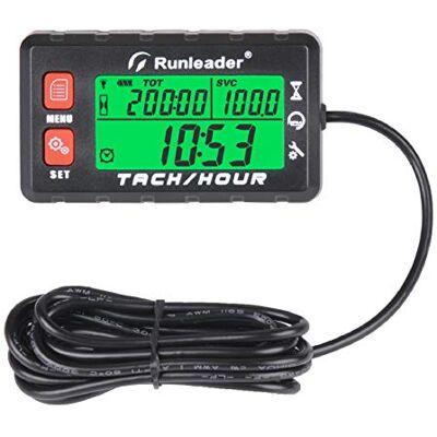 Runleader Compteur D'Heures Tachymètre,Rappel D'Entretien RL-HM058B-RD - Publicité Runleader Compteur D'Heures Tachymètre,Rappel D'Entretien RL-HM058B-RD - Publicité