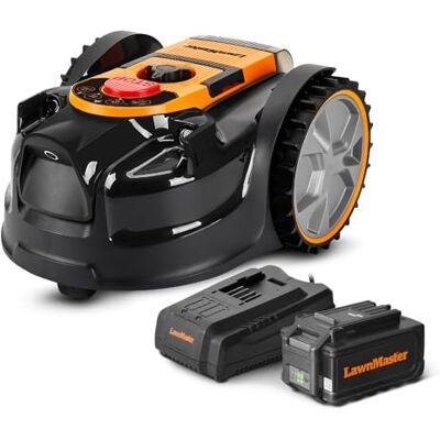 Lawnmaster Robot Tondeuse Autonome 24V sans Fil périmétrique Le Robot Le Plus Simple du marché - Publicité Lawnmaster Robot Tondeuse Autonome 24V sans Fil périmétrique Le Robot Le Plus Simple du marché - Publicité