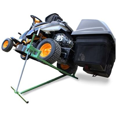 Secura Lève-tracteur tondeuse 400KG Élévateur tracteur tondeuse autoportée Plateforme de levage robuste et pliable avec manivelle 98 cm empattement max - Publicité Secura Lève-tracteur tondeuse 400KG Élévateur tracteur tondeuse autoportée Plateforme de levage robuste et pliable avec manivelle 98 cm empattement max - Publicité
